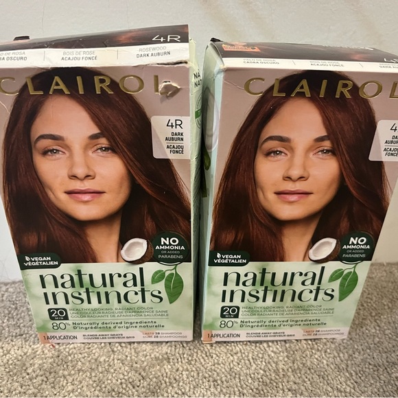 SOLD Ammonia Free Vegan Organic No SLS No Parabens Auburn Hair Dye/Colour - Picture 1 of 5